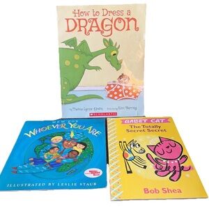 Kids Book Set - How to Dress a Dragon, Whoever You Are, The Totally Secret Secre